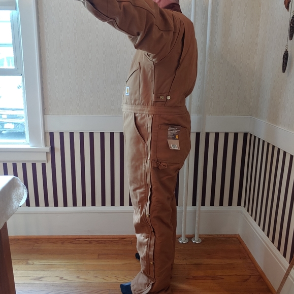🚫SOLD🚫 NWT Carhartt Men's Duck Coveralls Brown - Picture 12 of 16